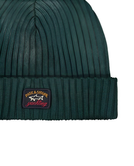 Paul and shark store beanie green